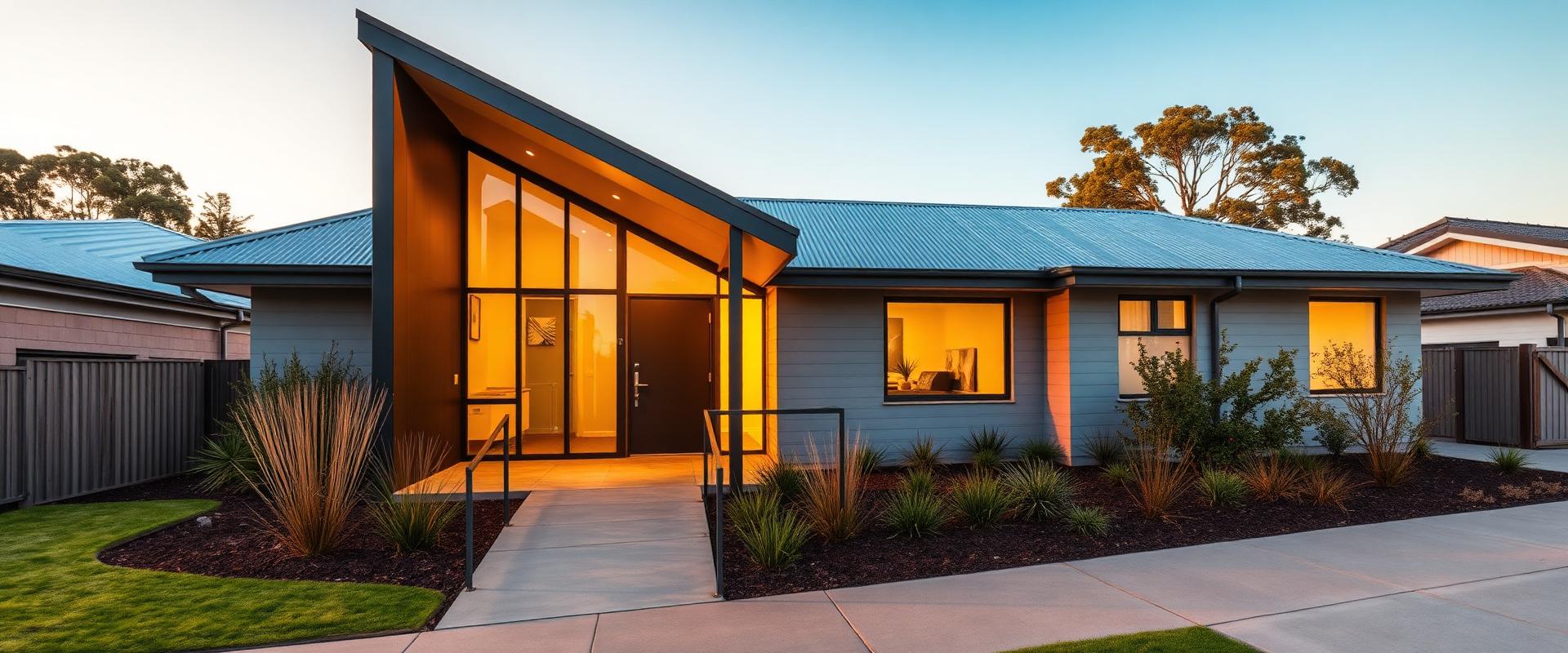 Modern specialist disability accommodation house with accessible design